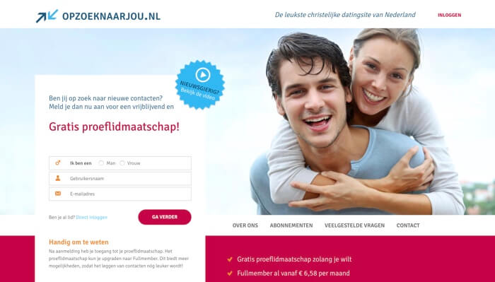 op zoek naar jou website