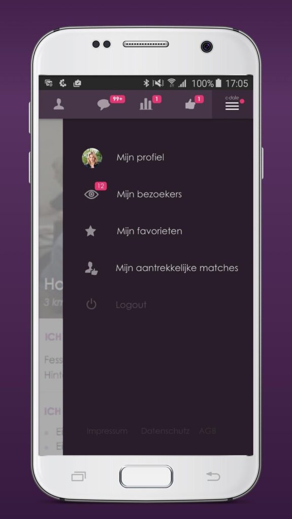 c-date app screenshot