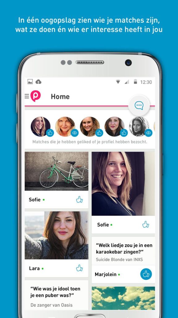 pepper app scherm