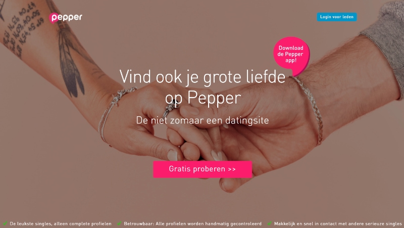 pepper.be website