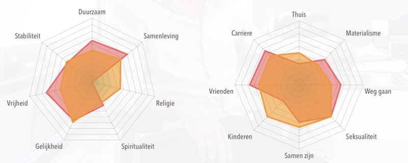 waardenprofiel op basis van speddating matchvragen